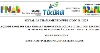 RESULTADO FINAL – EDITAL PÚBLICO Nº 001/2025